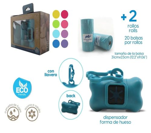 Animal Planet Dispensador + Bolsas De Basura Degradables Para Mascotas