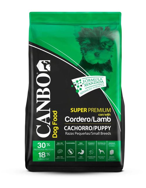 Canbo Cachorro Raza Mini y Pequeña Cordero 1 kg