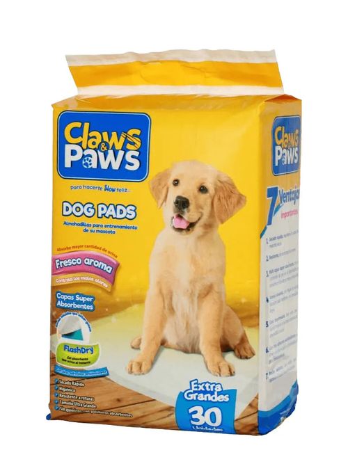 Claws & Paws Pañales de Piso de Entrenamiento para Perros X30 unidades
