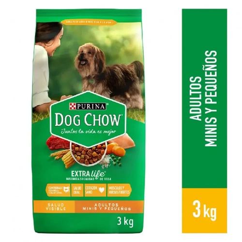 Dog Chow Adulto Razas Minis y Pequeñas 3 kg