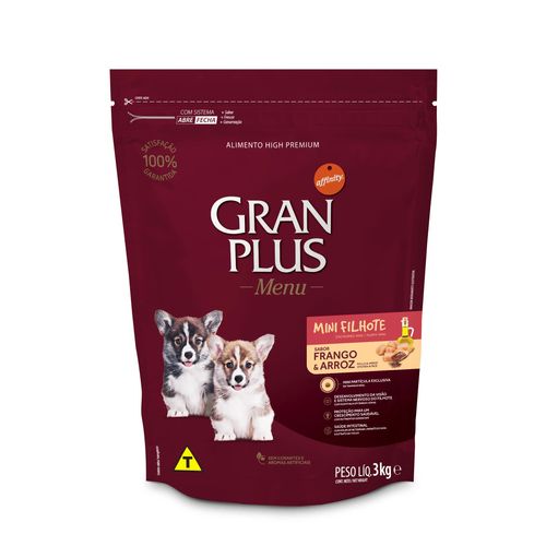 Gran Plus Cachorro Raza Mini y Pequeña Pollo y Arroz 3 kg