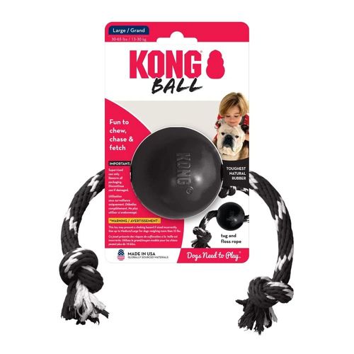 KONG Extreme Ball W/Rope LG