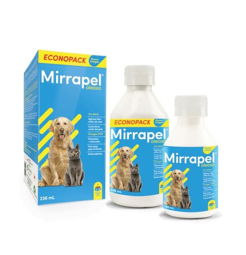 Mirrapel Suplemento Vitamínico Para Perros Y Gatos Adultos 120 ml