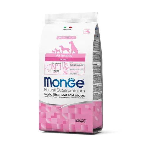 Monge Adulto Cerdo, Arroz y Papa 2.5 kg