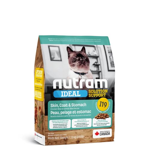 Nutram I19 Sensitive Skin, Coat & Stomach Cat 1.13 kg