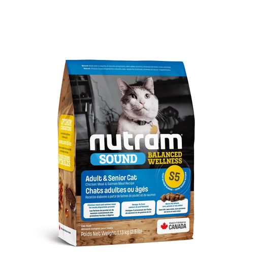 Nutram S5 Adult & Senior Cat 1.13 kg