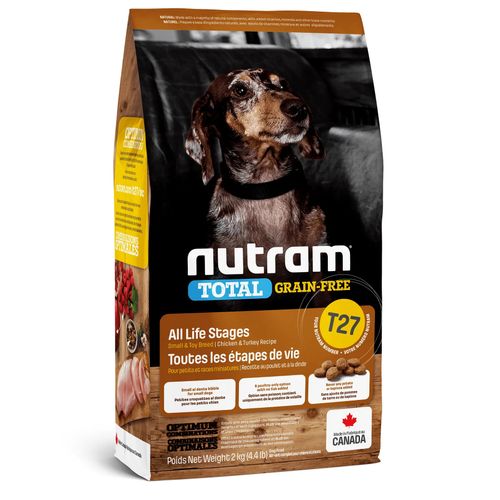 Nutram T27 All Life Stages Small & Toy Breed Chicken & Turkey 2 kg