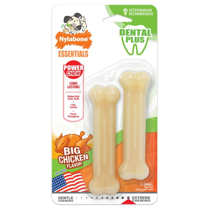 Nylabone-Daily-Dental-Durable-Chew-Twin-Pack-Chicken---XS