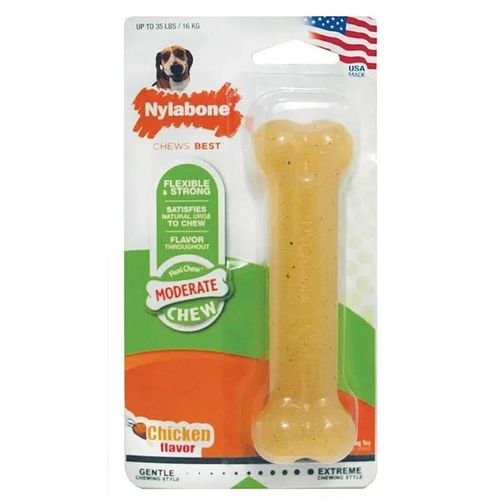 Nylabone Juguete Para Perro Flexi Chew Bone Chicken - Wolf