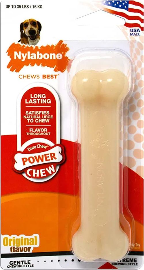 Nylabone Juguete Para Perro Power Chew Bone Original - Wolf