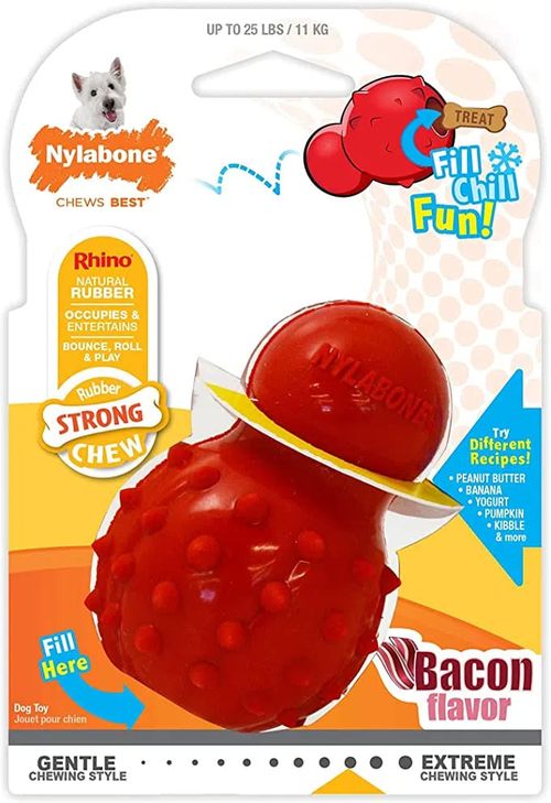 Nylabone Juguete Para Perro Strong Chew Cone Bacon - Regular