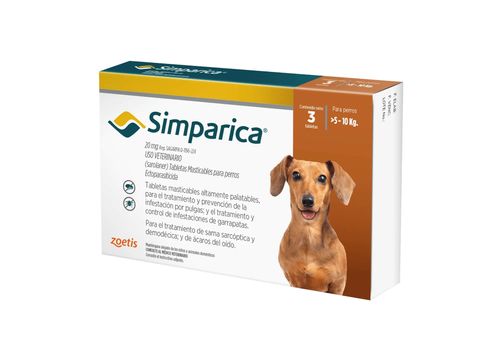 Simparica 5 - 10 kg (20 mg) X3 Tabletas