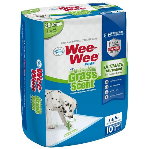 Wee Wee Pads With grass Scent X10 unidades