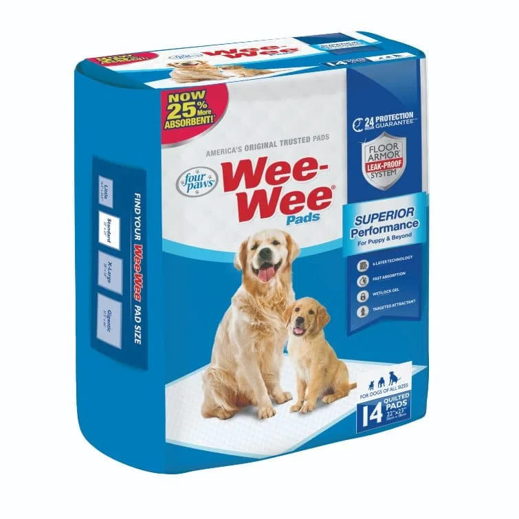 Wee-Wee-24-H-Protection-Pads-For-Puppies---Adult-Dogs-X14-unidades