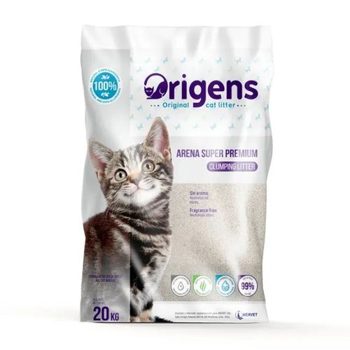 Origens Arena Super Premium Sin Aroma 20 kg