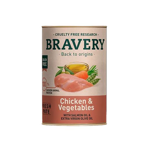 Bravery Chicken And Vegetables Adult Dog Wet Food 290 gr