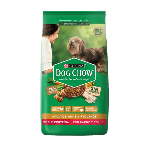 Dog Chow Adulto Raza Mini y Pequeña Carne y Pollo 8 kg