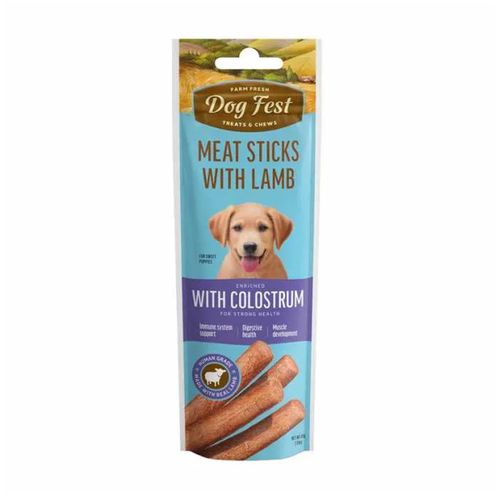 Dog Fest Treats & Chews Puppy Sticks De Cordero y Calostro 45 gr