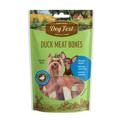 Dog Fest Treats & Chews Duck Meat Bones 55 gr