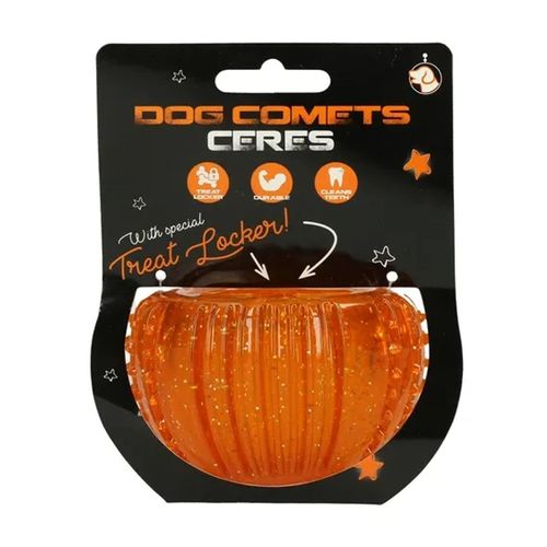 Dog Comets Juguete Dispensador De Snacks Para Perros Color Naranja