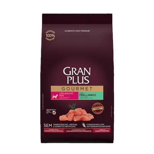 Gran Plus Gourmet Perro Adulto Raza Mini y Pequeña Pavo y Arroz 10 kg