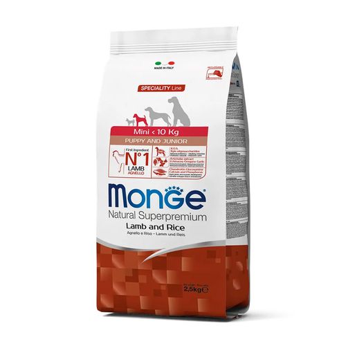 Monge Mini Puppy Cordero y Arroz 2.5 kg