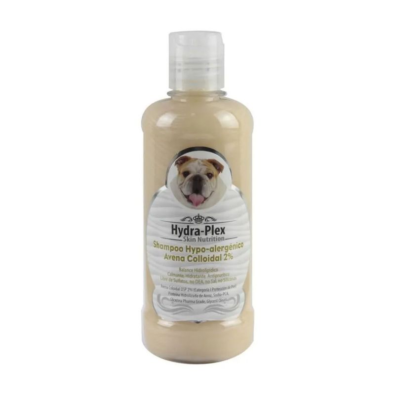 Hydra-Plex-Shampoo-Hipoalergenico-Con-Avena-Colloidal-2--Para-Perros-250-ml