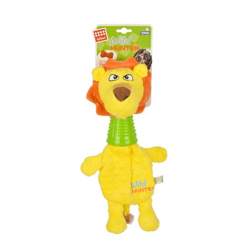 GiGwi Juguete Para Perro Plush Toy Leon Con TPR Neck