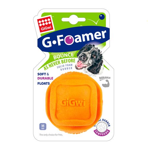 GiGwi Juguete Para Perro Pelota Foamer TPR Naranja - Medium