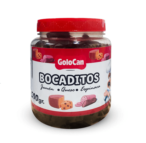 Golocan Bocaditos Jamón, Queso y Espinaca 500 gr