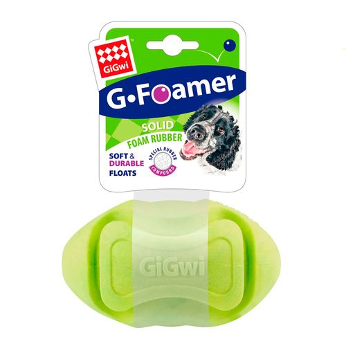 GiGwi Juguete Para Perro Pelota Rugby Foamer TPR Verde