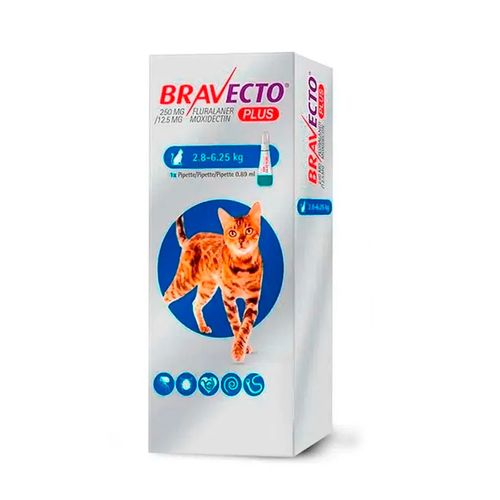 Bravecto Plus Gato 2.8 - 6.25 kg