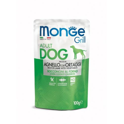 Monge Canine grill Cordero Vegetales 100 gr