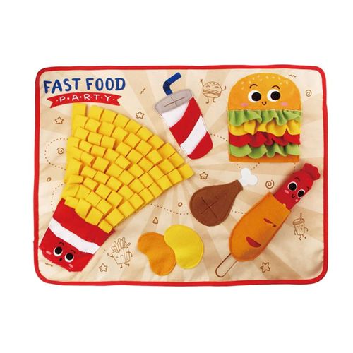 Gigwi Juguete Para Perro Alfombra Interactiva Fast Food