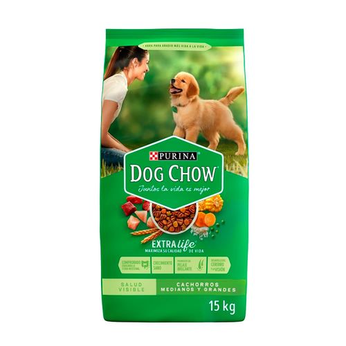 Dog Chow Cachorro Raza Mediana y grande 15 kg