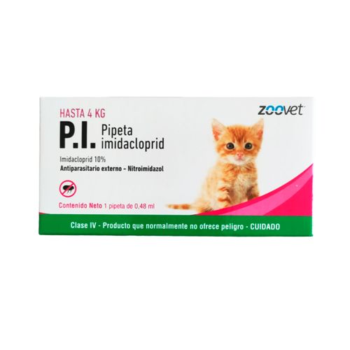 P.i Pipeta Antipulgas Para Gatos Hasta 4 kg