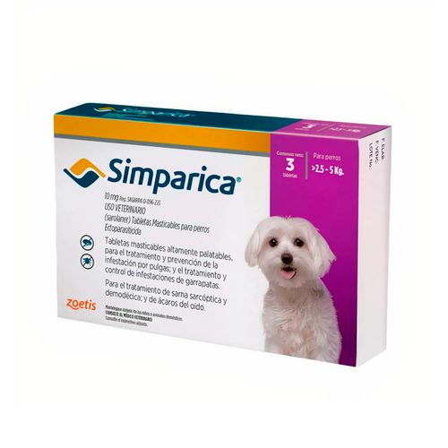 Simparica 2.5 - 5 kg (10 Mg) X1 Tableta