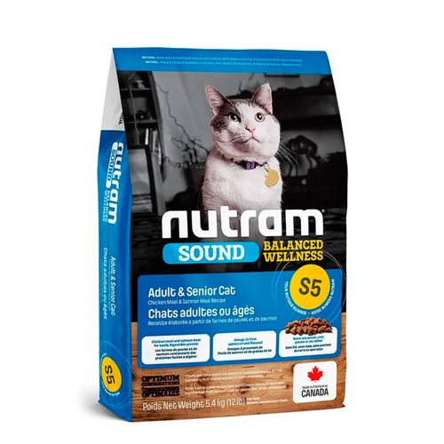 Nutram S5 Adult & Senior Cat 5.4 kg