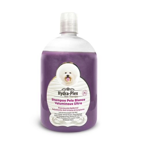 Hydra Plex Shampoo Pelo Blanco Volumen y Textura Para Perros 945 ml