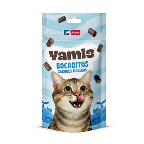 Yamis Snack Para Gato Sabores Marinos 60 gr