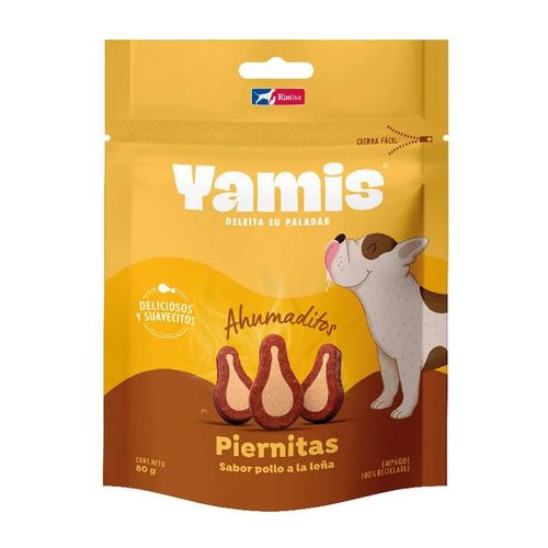 Yamis Snack Perro Adulto Todas Las Razas Piernitas De Pollo A La Leña 80 gr