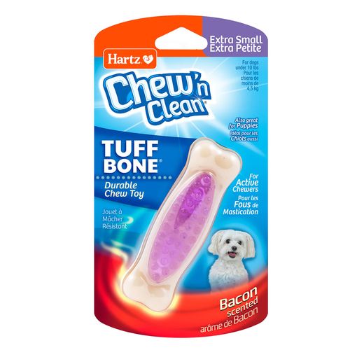 Hartz Chew'n Clean Bone Juguete Para Perro Morado - Extra Small