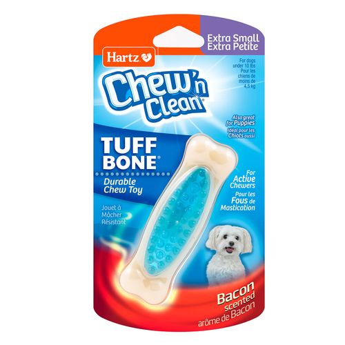 Hartz Chew'n Clean Bone Juguete Para Perro Azul - Extra Small