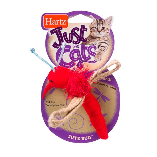 Hartz Just For Cats Jute Bug Juguete Para Gato - Rojo