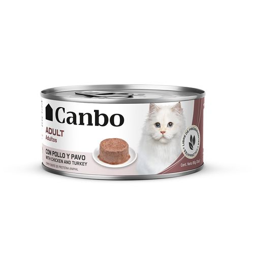 Canbo Paté Gato Adulto Pollo y Pavo 85 gr