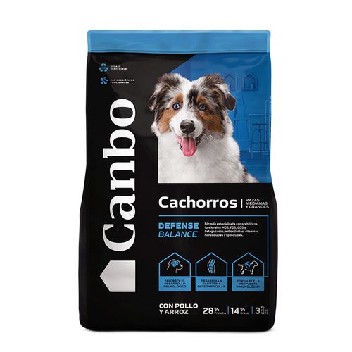 Canbo Defense Balance Cachorro Raza Mediana y Grande Pollo y Arroz 3 kg