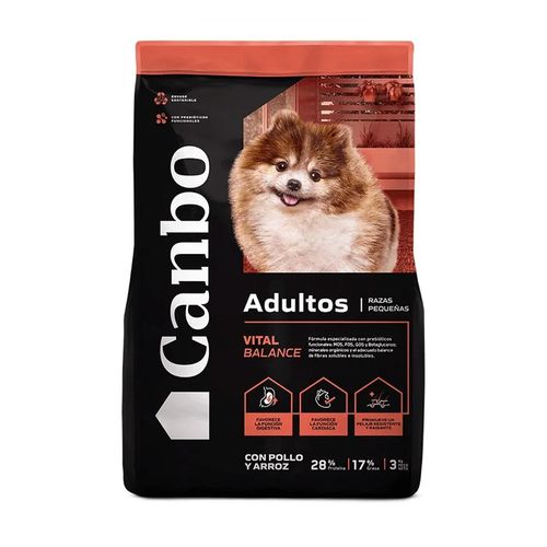 Canbo Vital Balance Perro Adulto Raza Pequeña Pollo y Arroz 3 kg