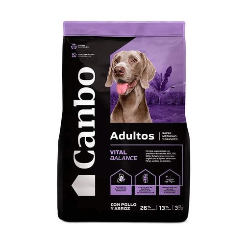 Canbo Vital Balance Perro Adulto Raza Mediana y Grande Pollo y Arroz 3 kg