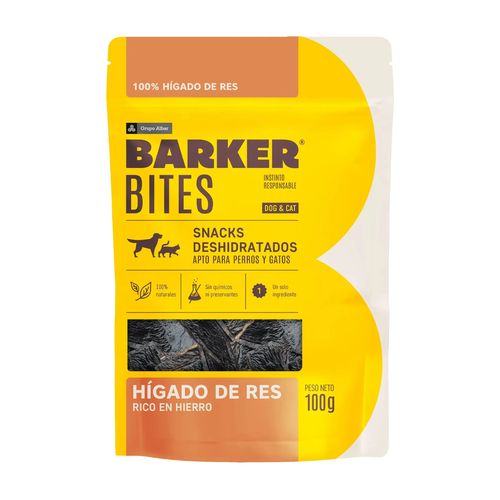 Barker Bites Hígado De Res Deshidratado 100 gr