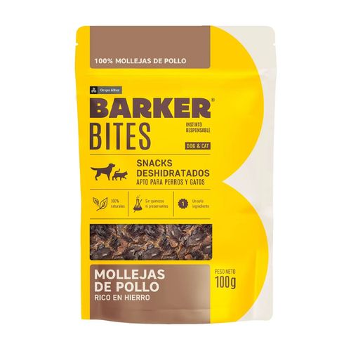 Barker Bites Mollejas De Pollo Deshidratado 100 gr